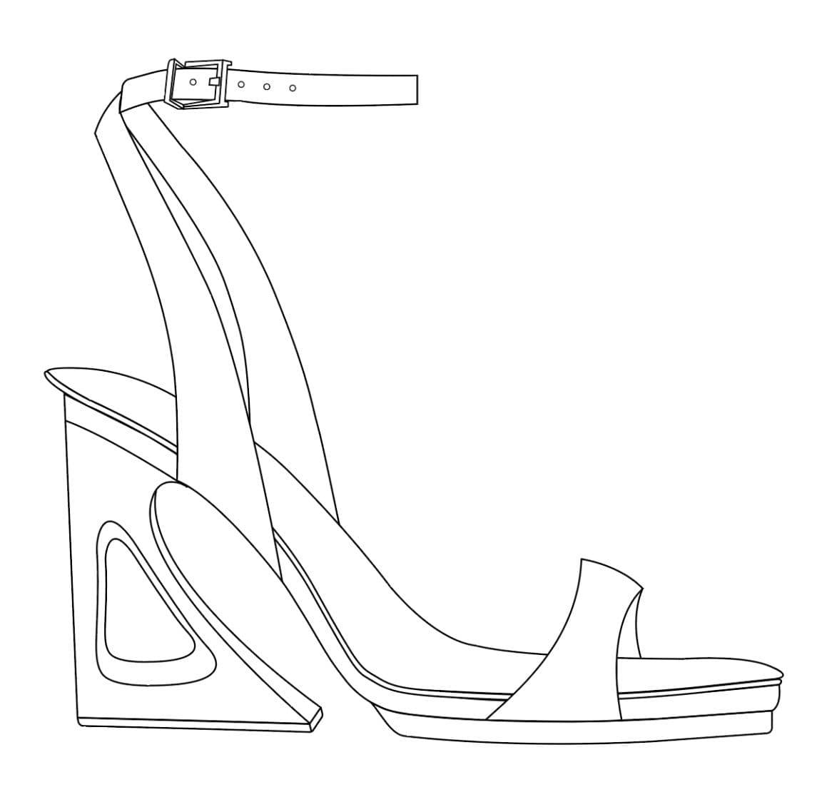 Bevel Shoe Technical Drawing